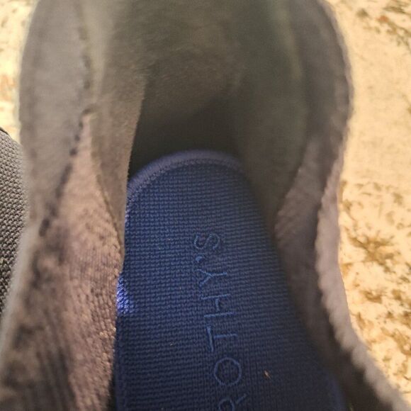 Rothy's Chelsea Boot Knit High Top Sneakers 10.5 Blue - Picture 6 of 9